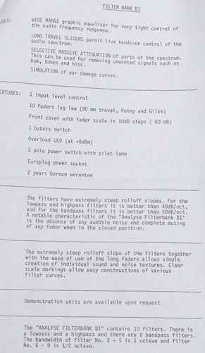 Ems-EMS Soundbeam & Filterbank leaflets